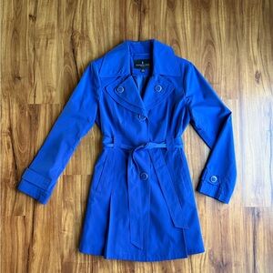 London Fog Royal Blue Trench Coat